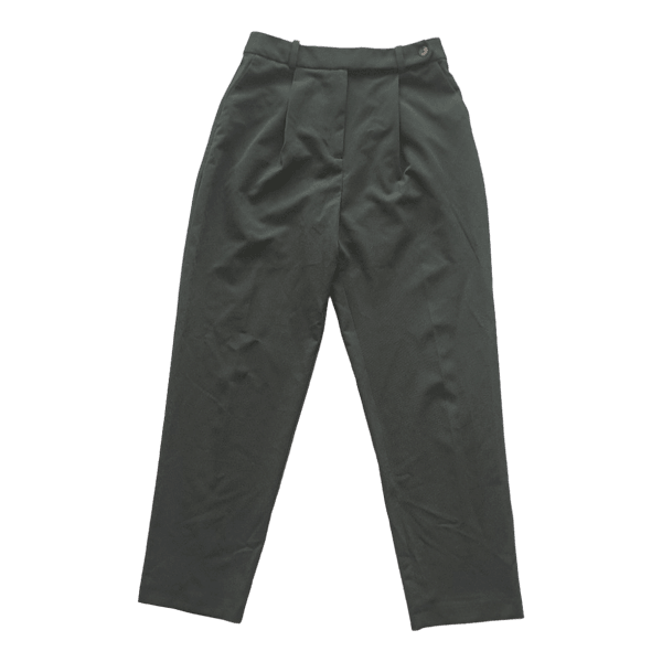 Topshop khaki pleated trousers
