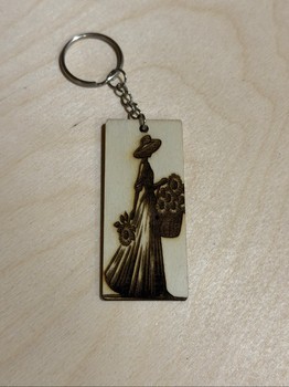 Medinis raktų pakabukas