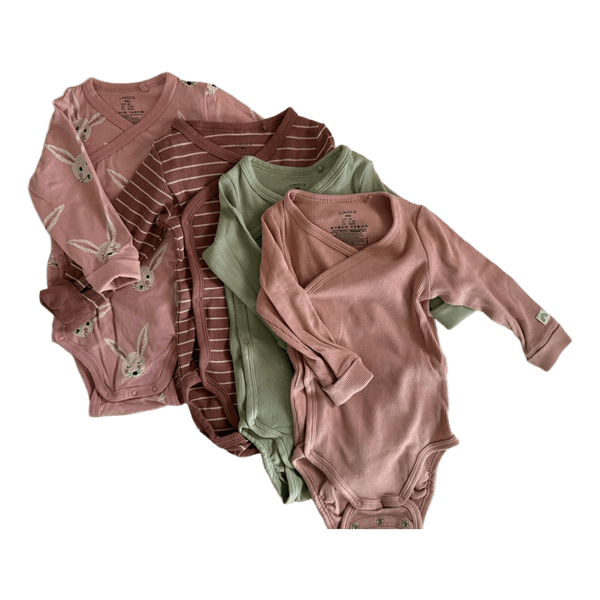 Lindex baby bodysuits set