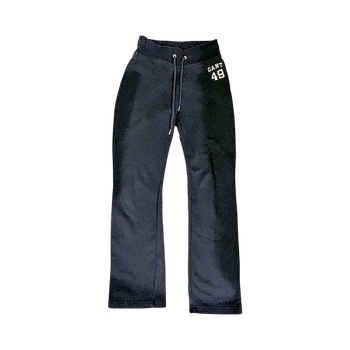 Tummansiniset college housut