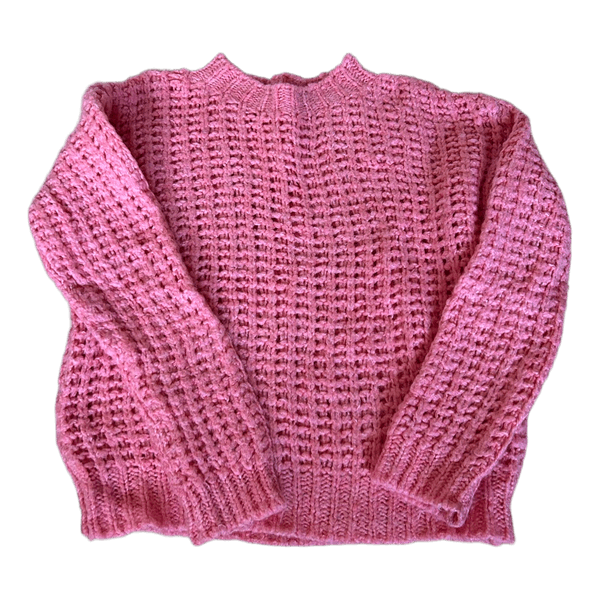 Pink chunky knit jumper