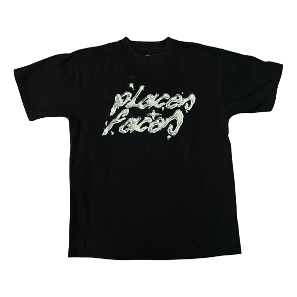 Black cotton graphic t-shirt P + F