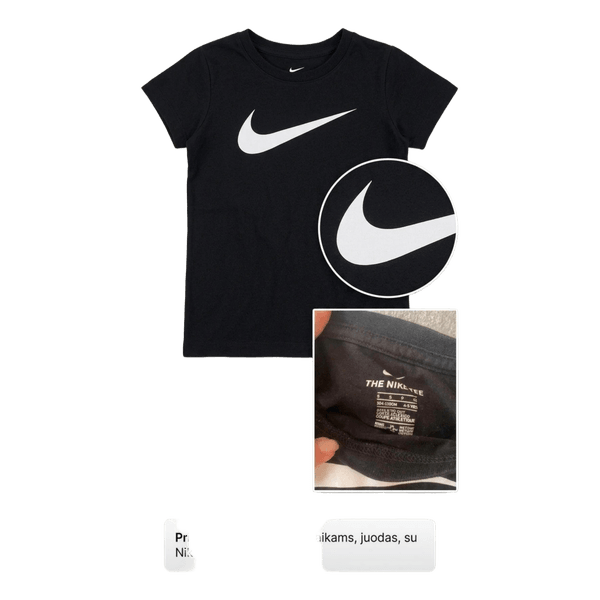 Juodi Nike marškinėliai