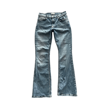 Low-waist flared bootcut jeans