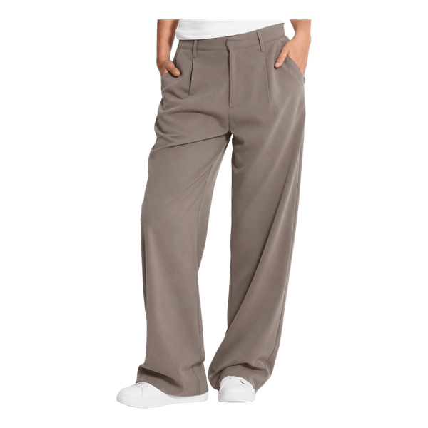 Brun wide leg bukser