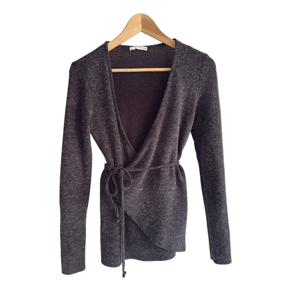 Zara grå slå-om cardigan