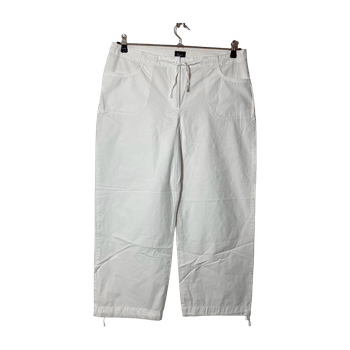 Valkoiset puuvillahousut