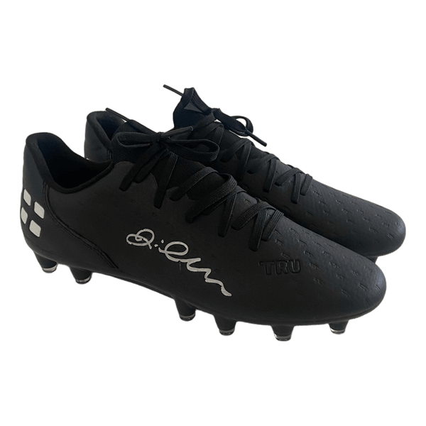 TRU Tenaci Signed Football Boots EU 41.5 UK 8 FG Black Soccer Cleats Unworn