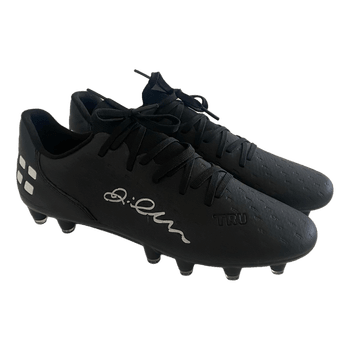 TRU Tenaci Signed Football Boots EU 41.5 UK 8 FG Black Soccer Cleats Unworn