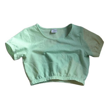 Mint green crop top