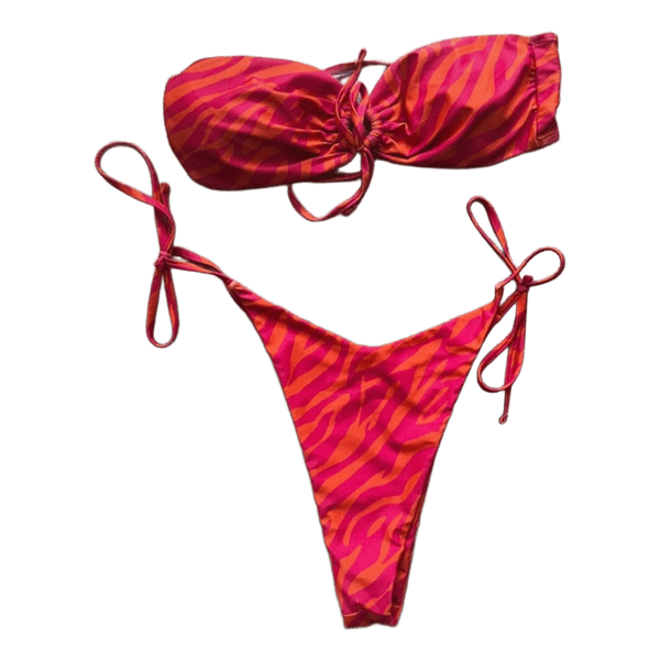 Bikini-Set mit Zebramuster