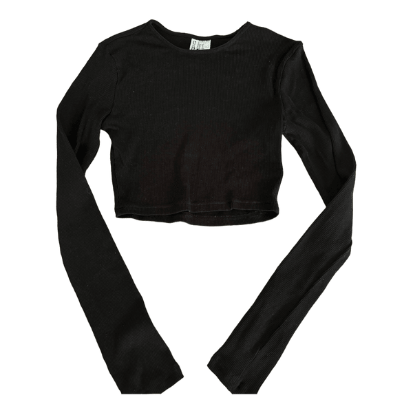 Black long-sleeve top