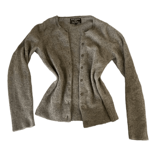 Grey cashmere cardigan