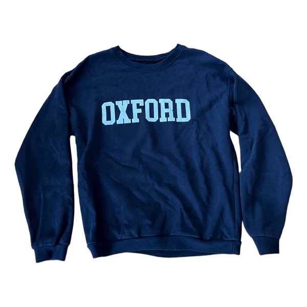 Mørkeblå Oxford sweatshirt