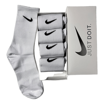 Nike Long Crew Socks White