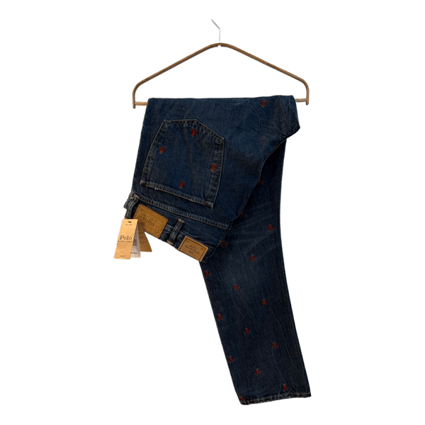 Polo Ralph Lauren Rare Sullivan Slim Skull Jeans W38 L34 Embroidered Men’s