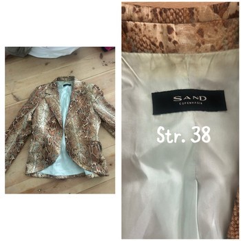 Sand Copenhagen slangeprintet blazer