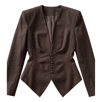Brauner taillierter Blazer