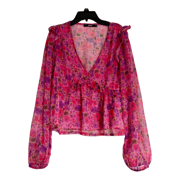 Rosa blommig blus Bik Bok