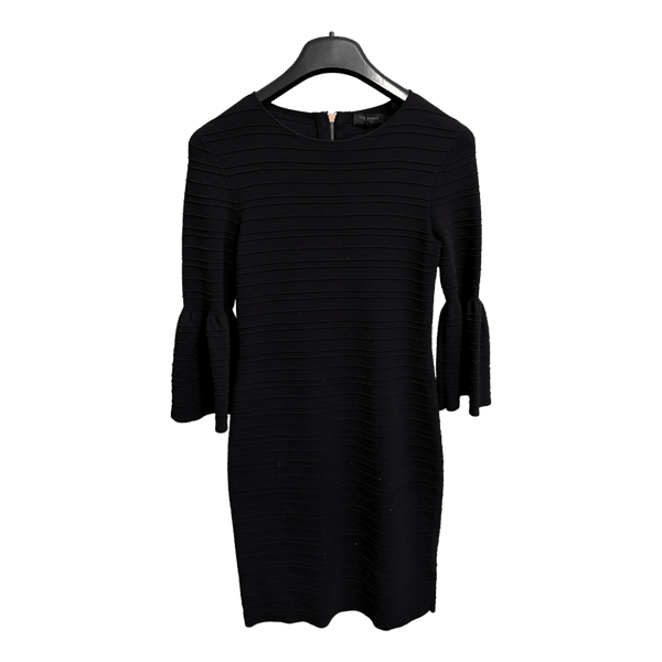 Black knit dress