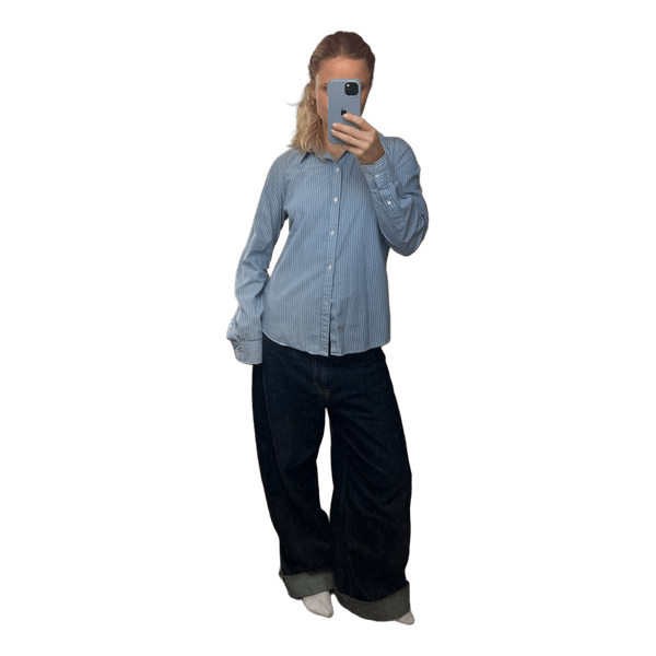 Blåstribet Ralph Lauren skjorte