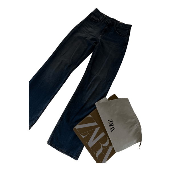 Zara blue straight jeans