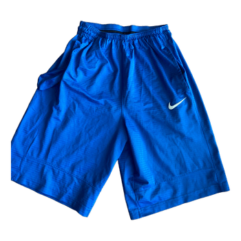 Blue Nike sports shorts