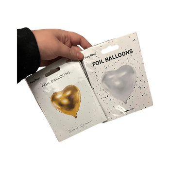 Foil heart balloons