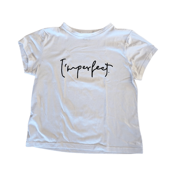White graphic print t-shirt
