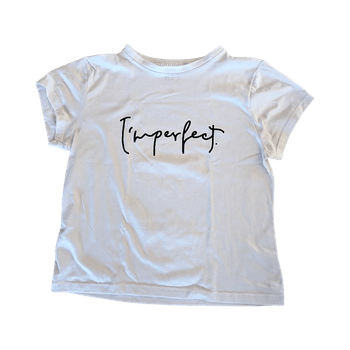 White graphic print t-shirt