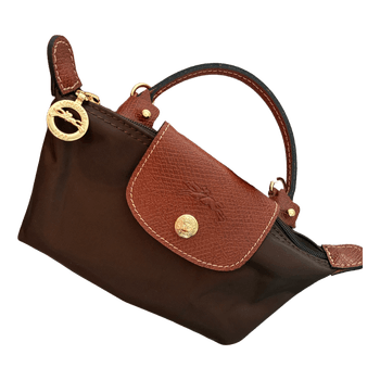 Ruskea pieni Longchamp + hihna