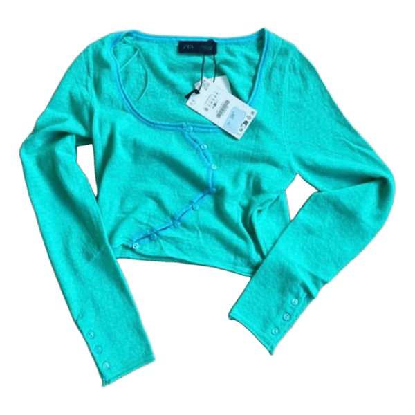 Grøn cardigantop