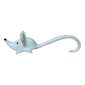 Glass mouse figurine vintage