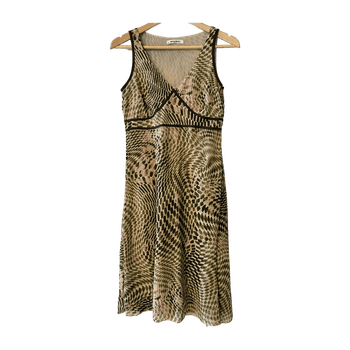 Patterned sleeveless dress