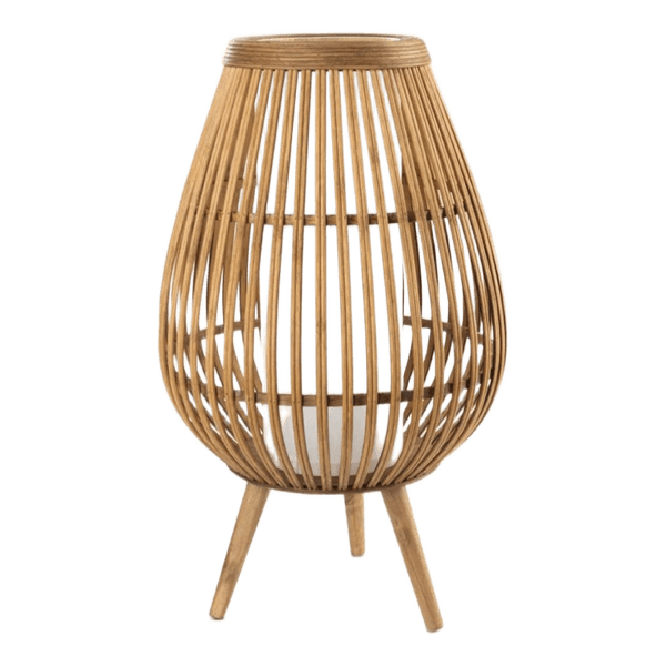Brown bamboo floor lamp - DANI / Jysk