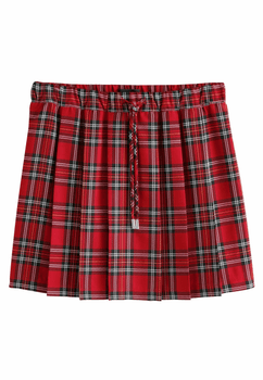 Red mini skirt
