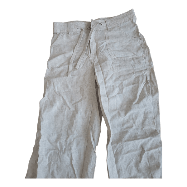 Beige linen trousers