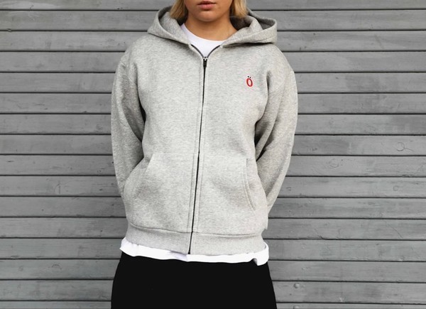 Grå Ö house zipup hoodie
