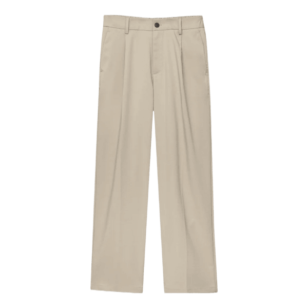 Beige wide leg bukser