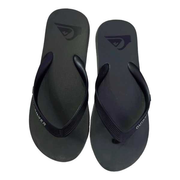 Quiksilver green flip flops