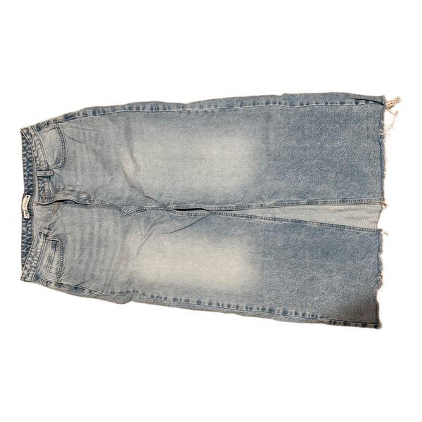 Lyseblå denimnederdel