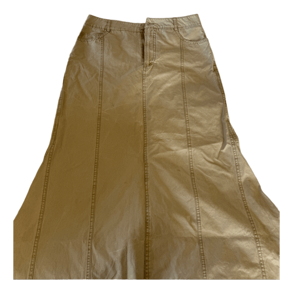 Beige lang nederdel
