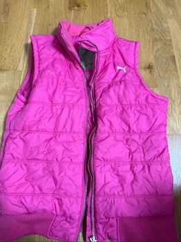 Pink Puma quilted vest