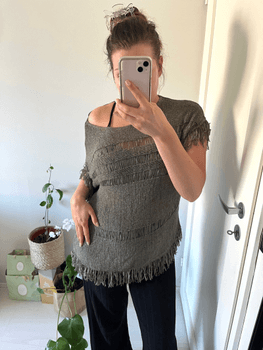 Vihreä offshoulder hapsu paita