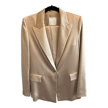 Beige blazer and trousers set