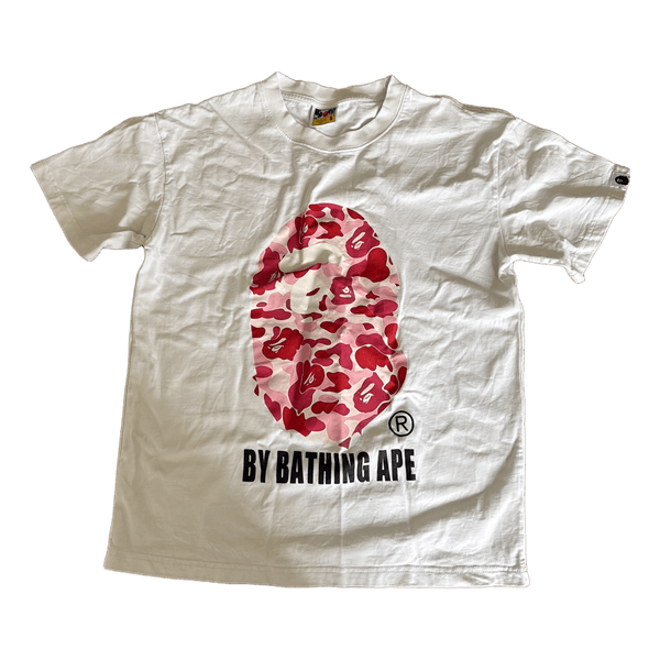 Bape hvid t-shirt med print