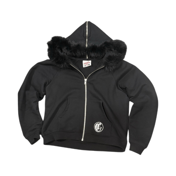 Corvidae fur hoodie