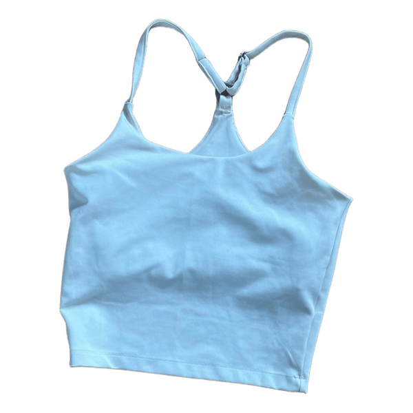 Hvid trænings-tanktop