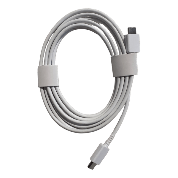 Valkoinen USB-C latauskaapeli