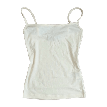 Cream tank top from Bik Bok